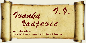 Ivanka Vođević vizit kartica